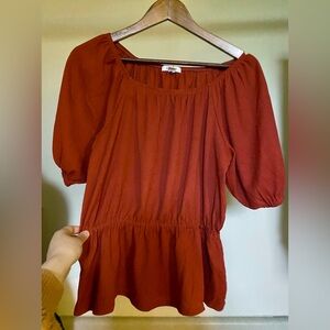 Nine West Orange Blouse